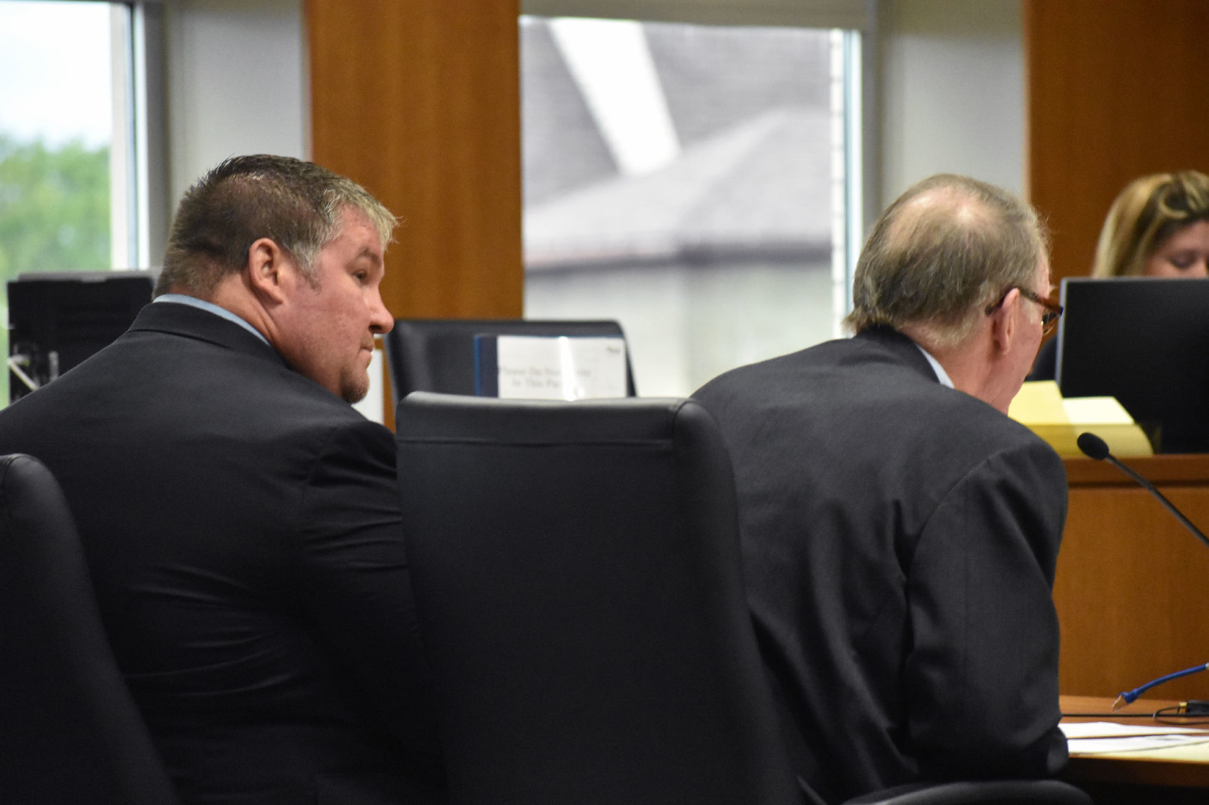 Michael J. Thompson in court